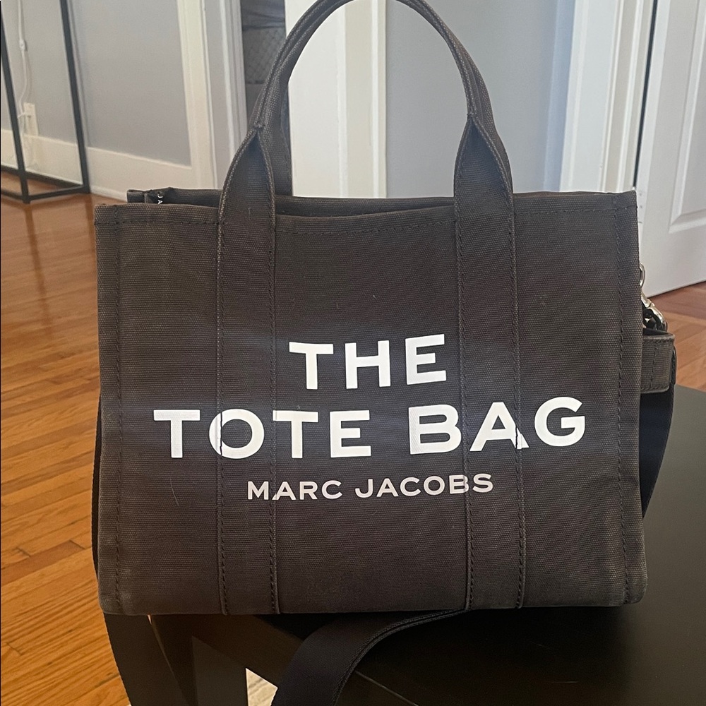 Marc Jacobs Black Canvas Tote Bag